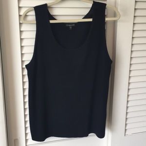 Eileen Fisher 100% wool sleeveless shell ribbed 1X